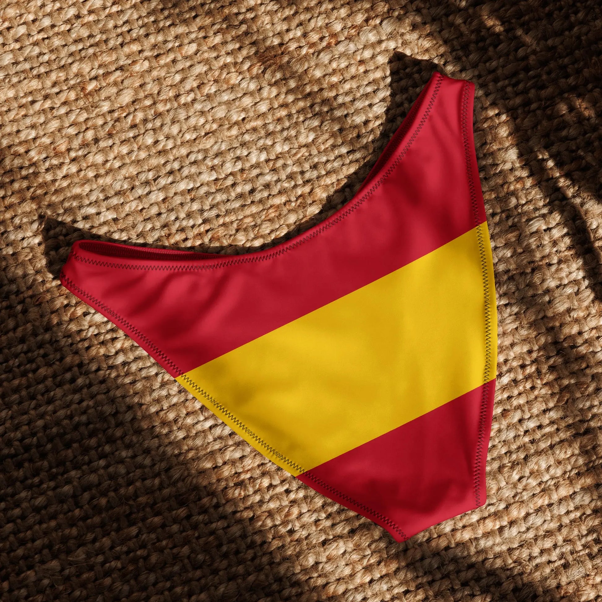 Comprar Braguita de bikini con corte en V reciclada Bandera España La Flamenca de Borgoña Bandera España