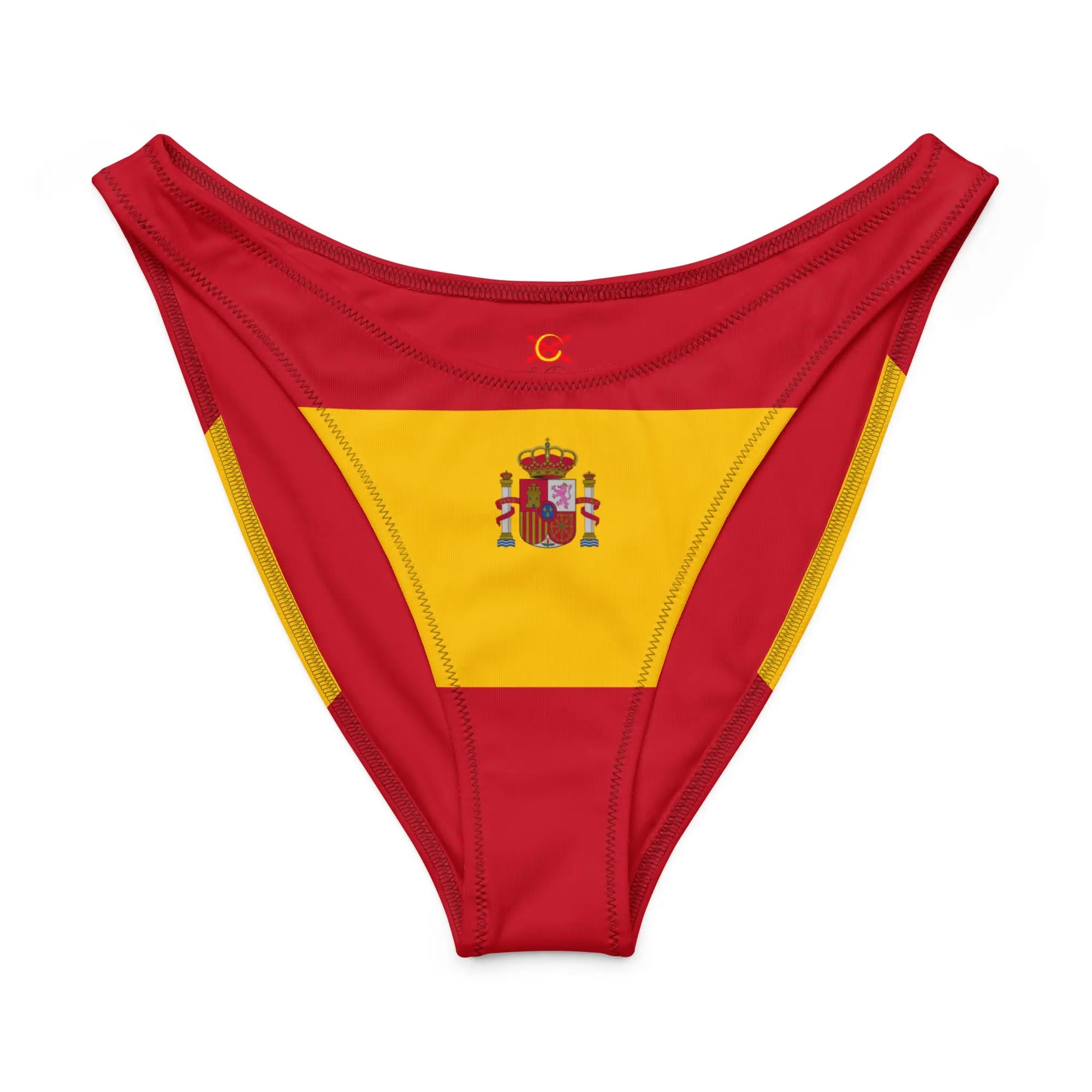 Comprar Braguita de bikini con corte en V reciclada Bandera España La Flamenca de Borgoña Bandera España