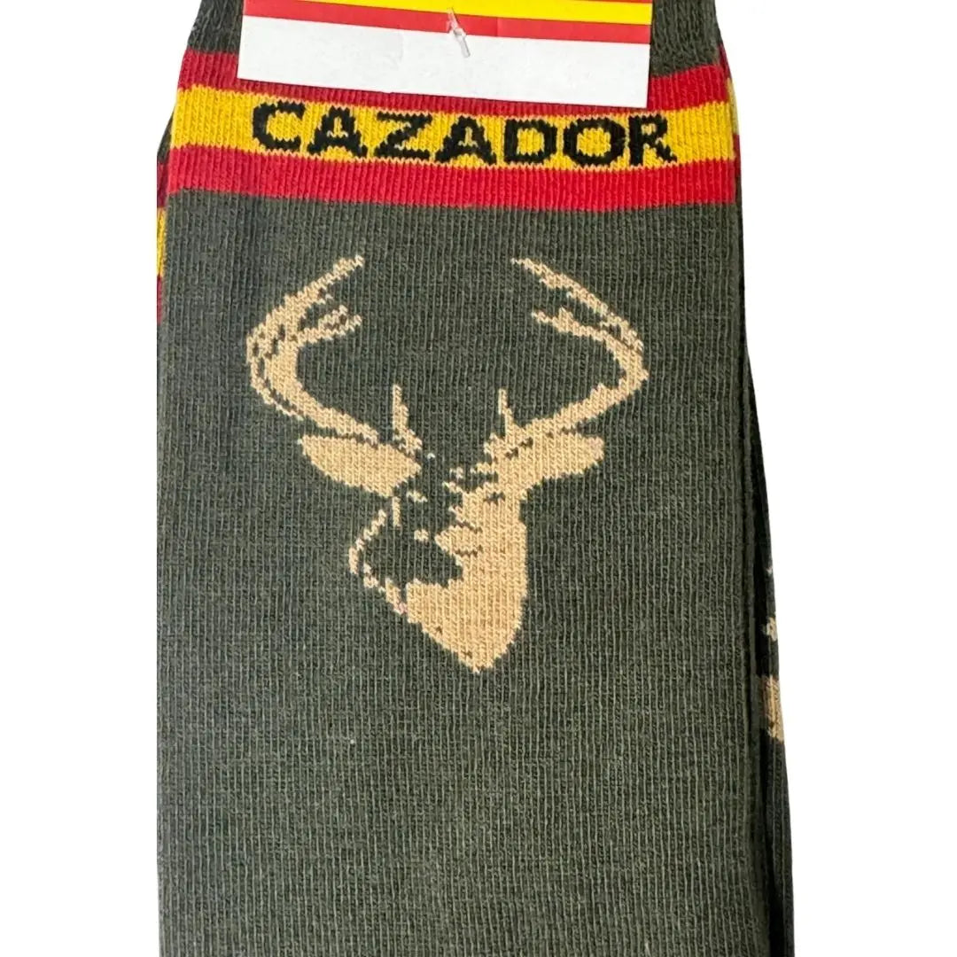 Comprar Calcetines Cazador con Ciervo Bandera España La Flamenca de Borgoña Patricia Muñoz VOX