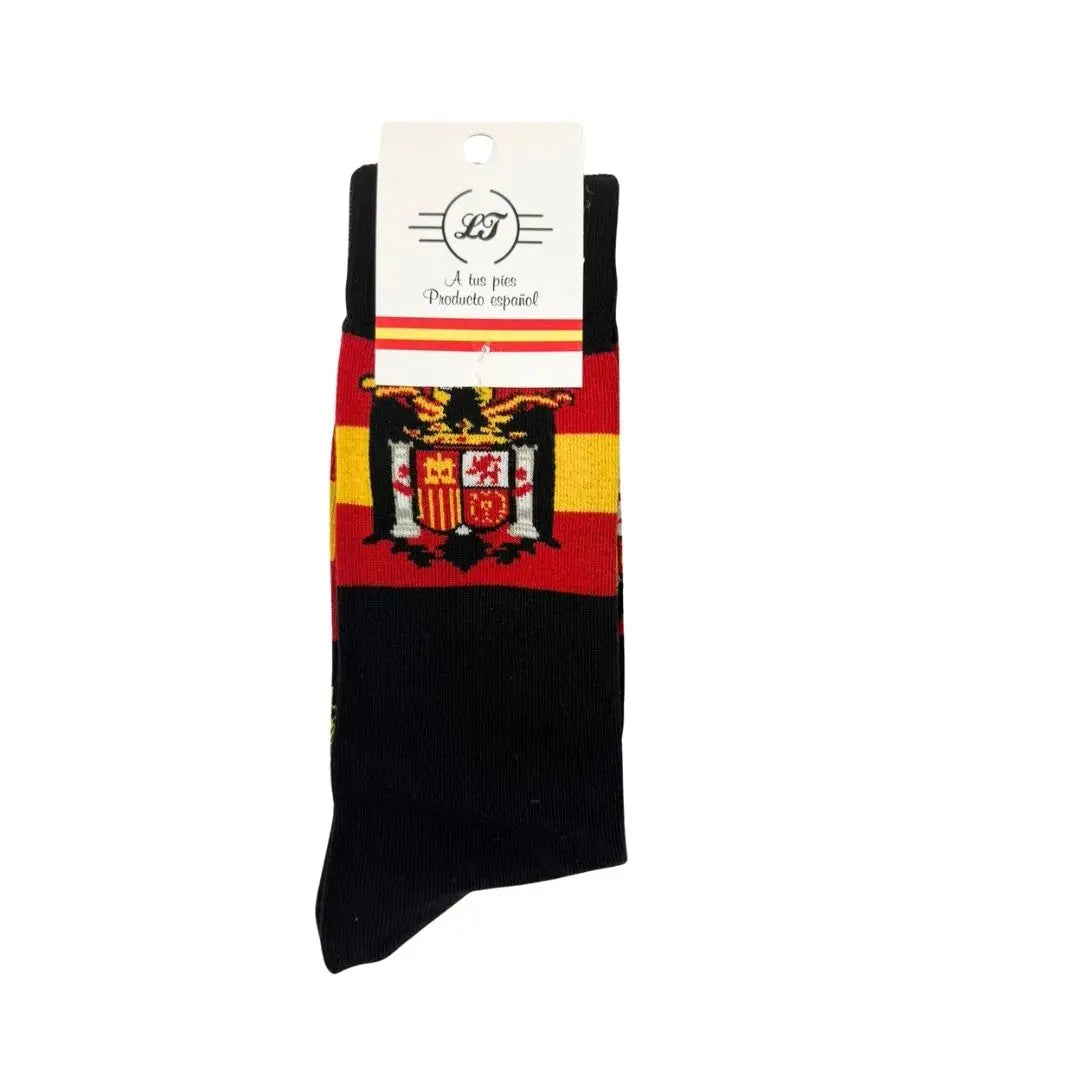 Comprar Calcetines Policía Nacional Española - Azul La Flamenca de Borgoña, Bandera de España, Cruz de Borgoña, Patricia Muñoz, VOX, Santiago Abascal