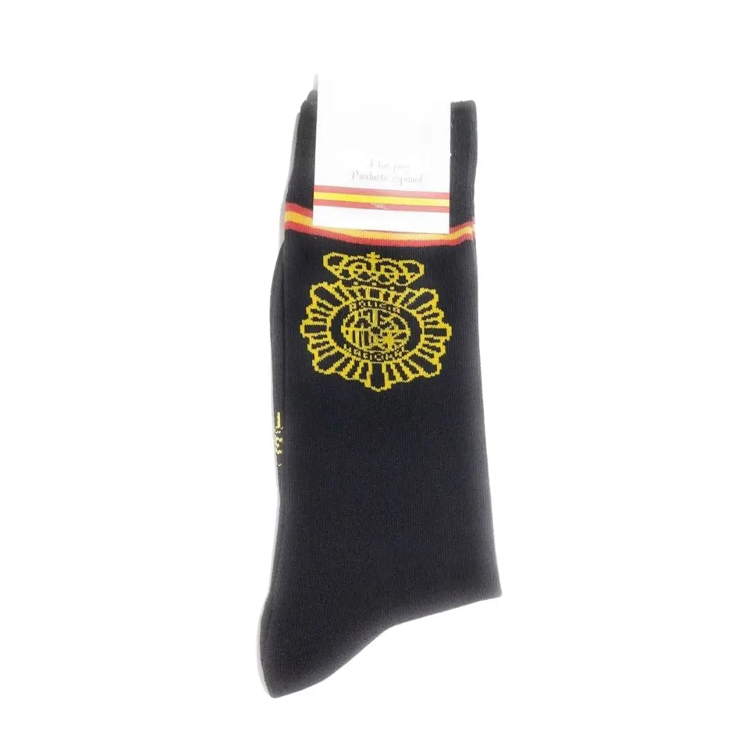Comprar Calcetines Policía Nacional Española - Negro Bandera España La Flamenca de Borgoña Patricia Muñoz VOX