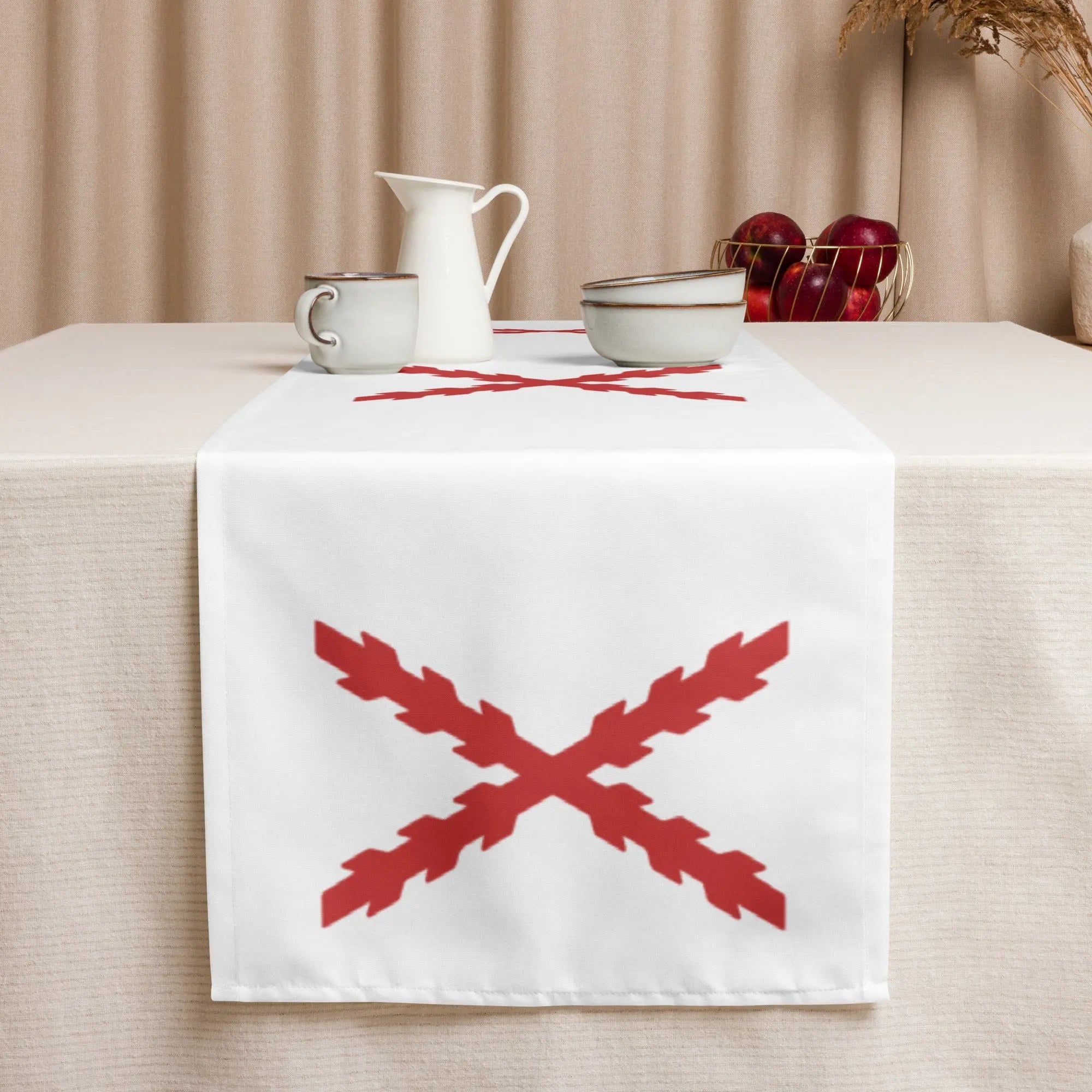 Comprar Camino de mesa Cruz de Borgoña Bandera España La Flamenca de Borgoña Patricia Muñoz VOX