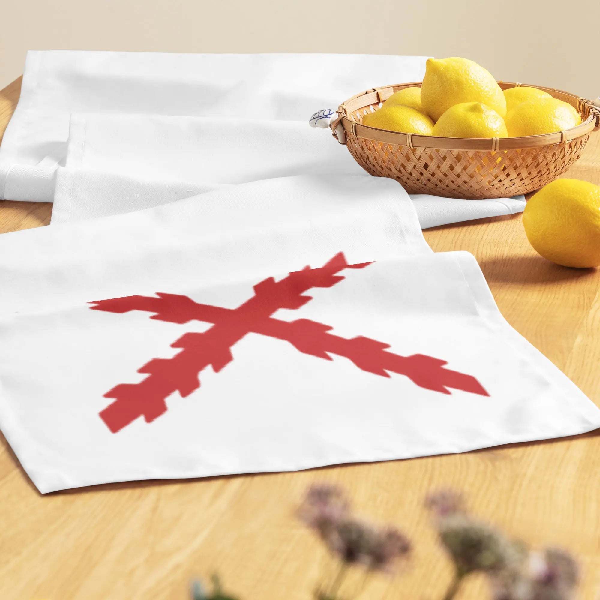 Comprar Camino de mesa Cruz de Borgoña Bandera España La Flamenca de Borgoña Patricia Muñoz VOX