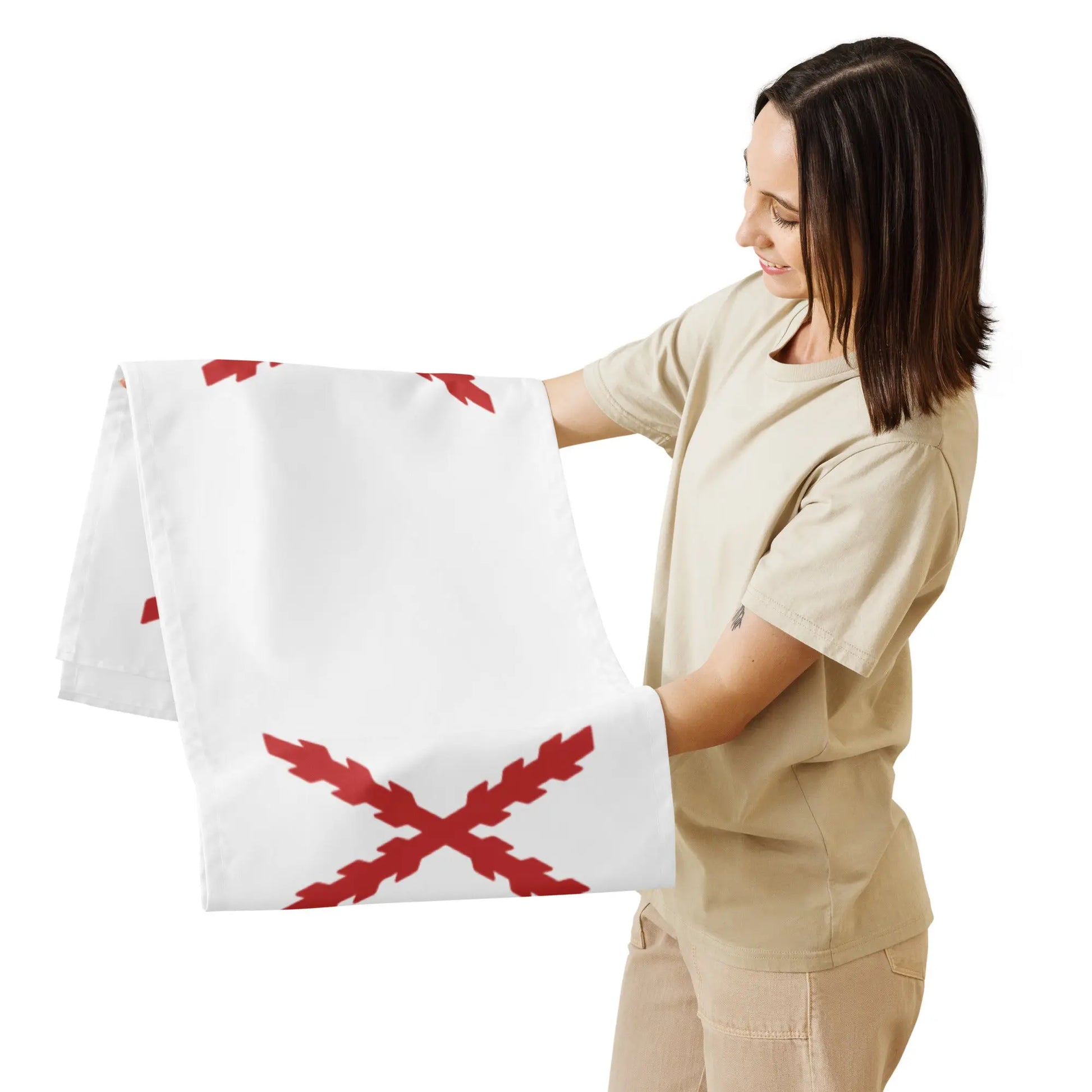 Comprar Camino de mesa Cruz de Borgoña Bandera España La Flamenca de Borgoña Patricia Muñoz VOX