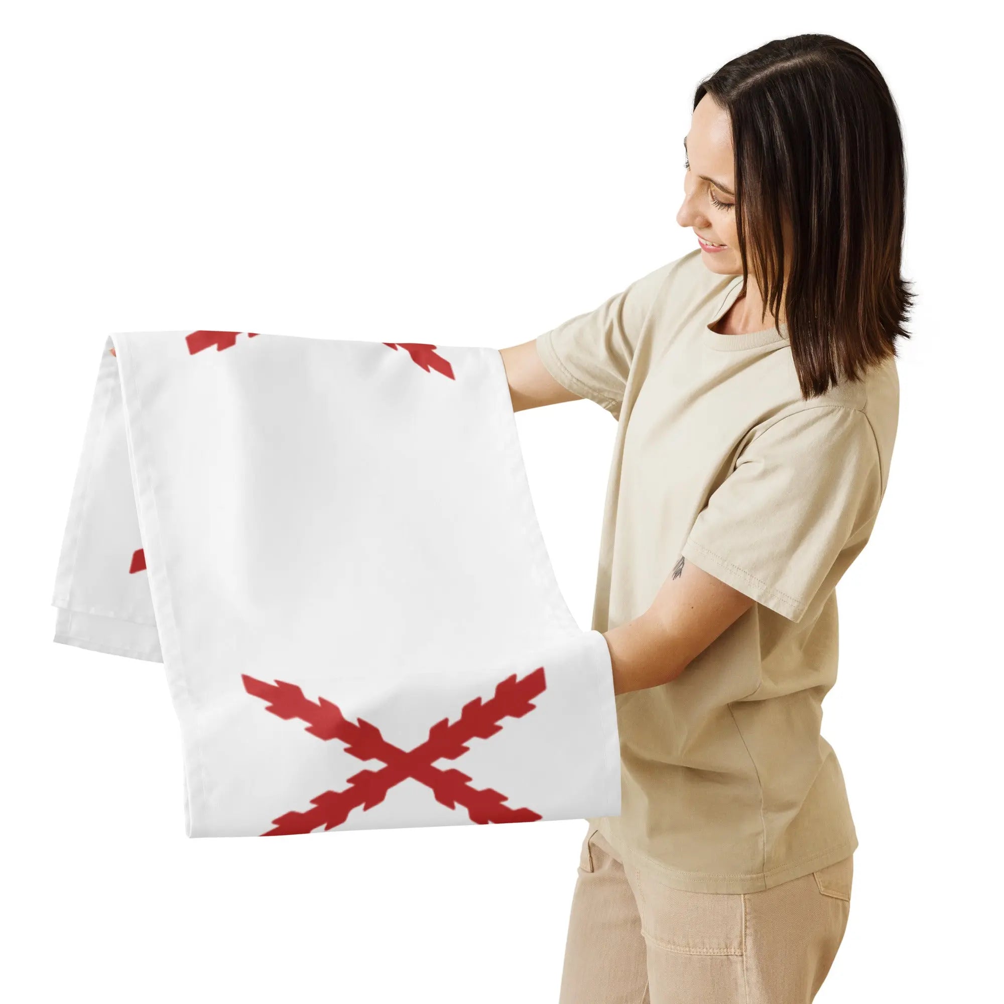 Comprar Camino de mesa Cruz de Borgoña Bandera España La Flamenca de Borgoña Patricia Muñoz VOX