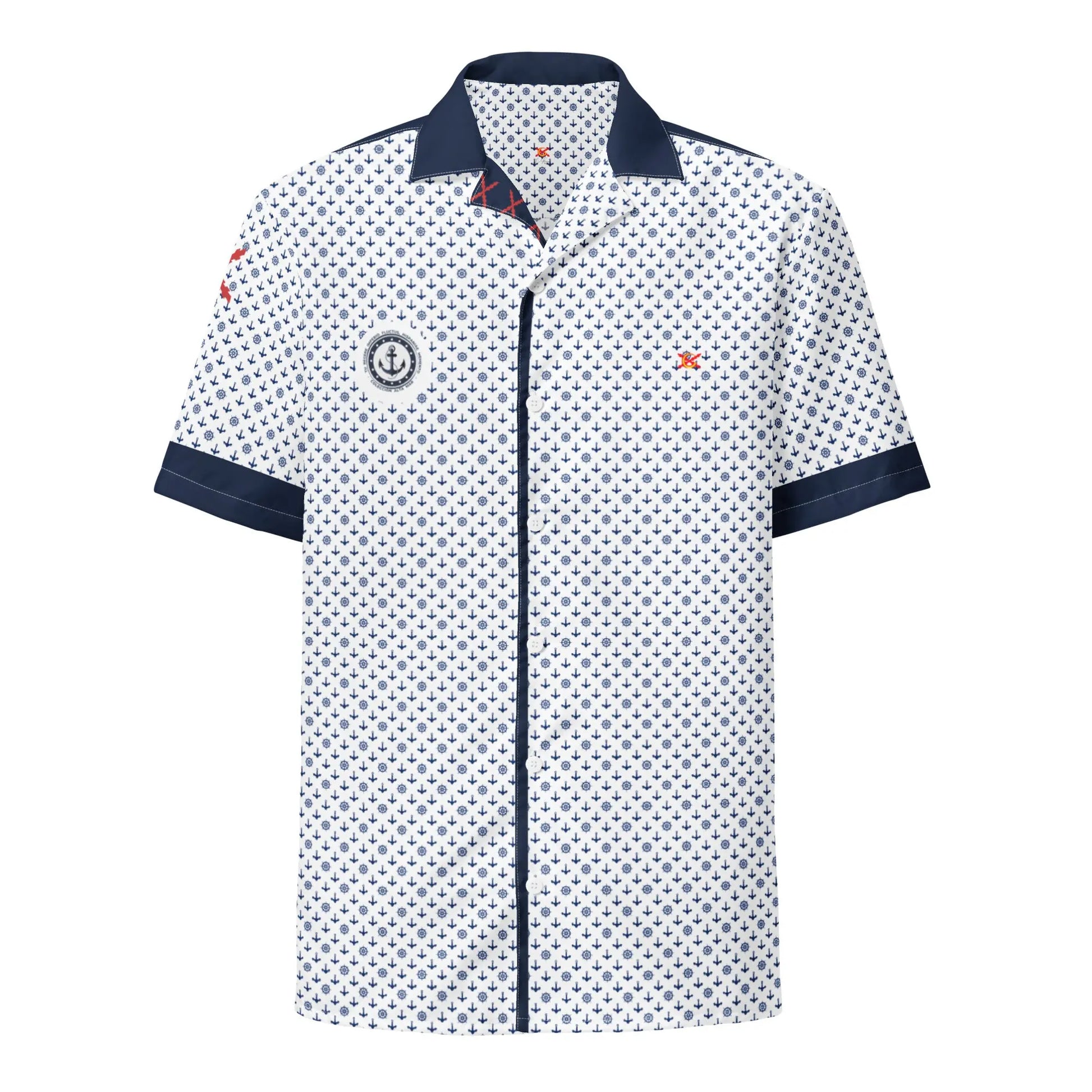 Comprar Camisa Alta Mar I manga corta unisex Bandera España La Flamenca de Borgoña Patricia Muñoz VOX