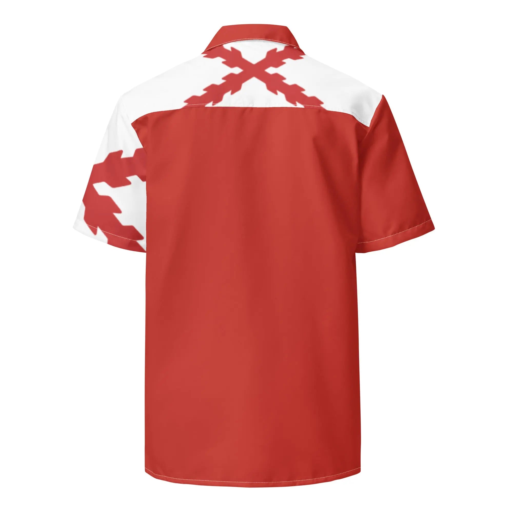 Comprar Camisa Aspa de San Andrés manga corta unisex Bandera España La Flamenca de Borgoña Patricia Muñoz VOX
