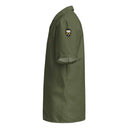 Comprar Camisa Bripac verde manga corta unisex La Flamenca de Borgoña, Bandera de España, Cruz de Borgoña, Patricia Muñoz, VOX, Santiago Abascal