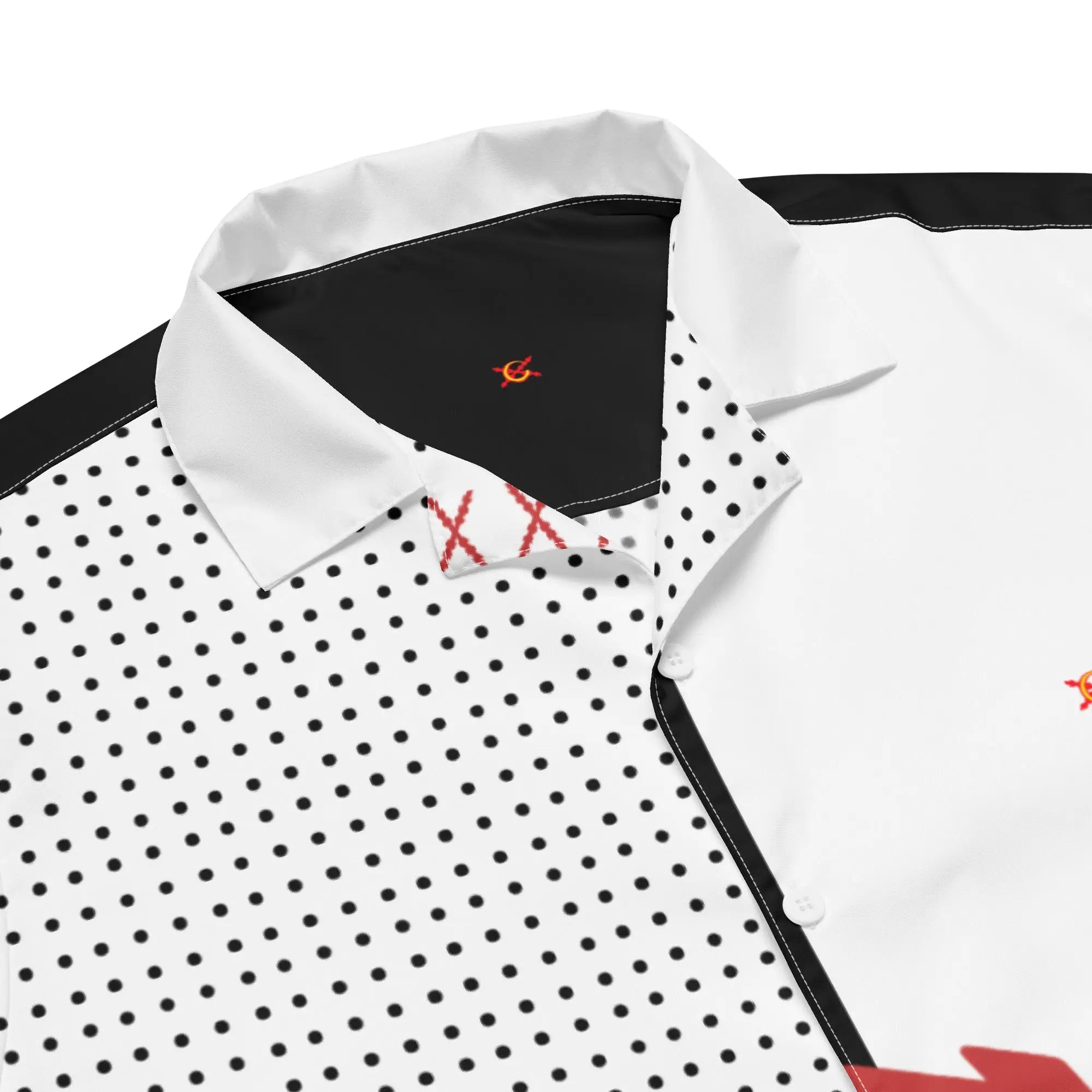 Comprar Camisa Cruz de Borgoña y Lunares manga corta unisex Bandera España La Flamenca de Borgoña Patricia Muñoz VOX