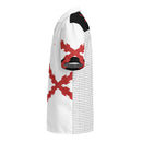 Comprar Camisa Cruz de Borgoña y Lunares manga corta unisex La Flamenca de Borgoña, Bandera de España, Cruz de Borgoña, Patricia Muñoz, VOX, Santiago Abascal