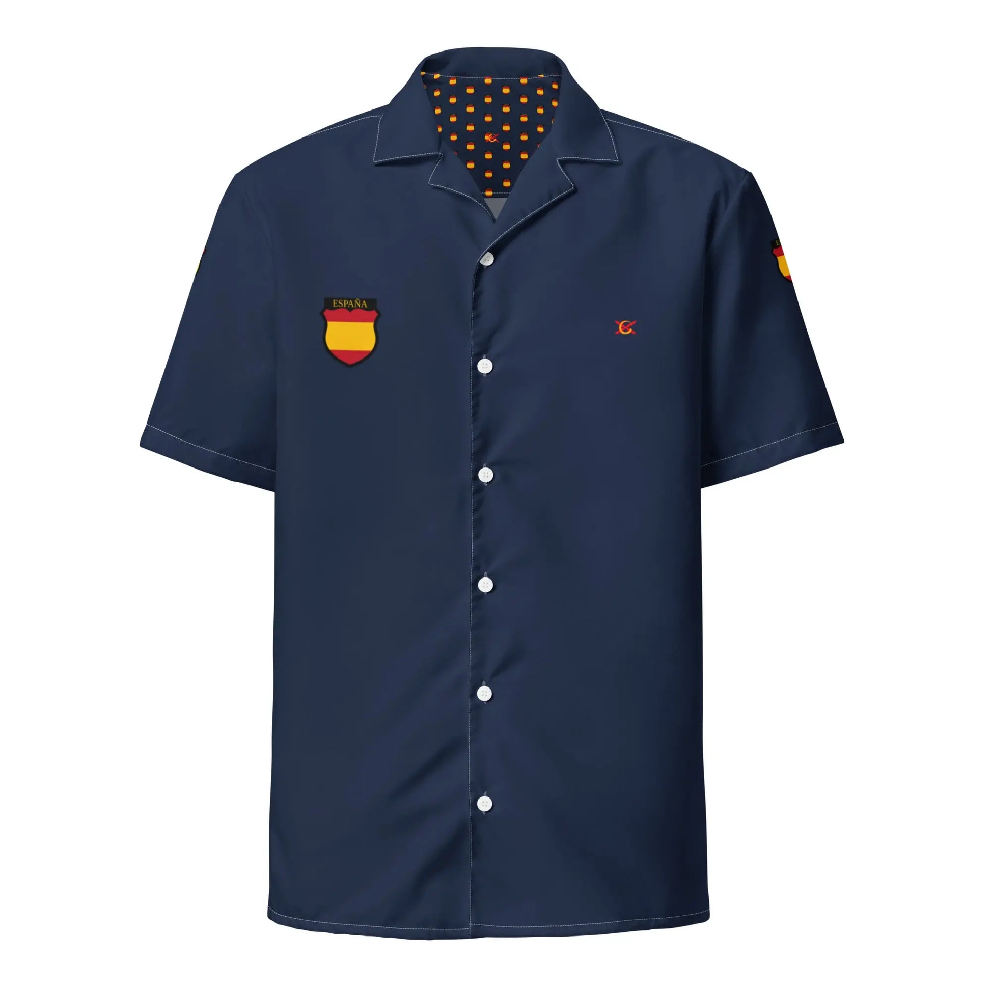 Comprar Camisa División Azul I manga corta unisex Bandera España La Flamenca de Borgoña Patricia Muñoz VOX