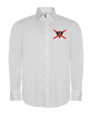 Comprar Camisa Hombre blanca Águila Bicéfala imperial sobre Cruz de Borgoña La Flamenca de Borgoña Bandera España
