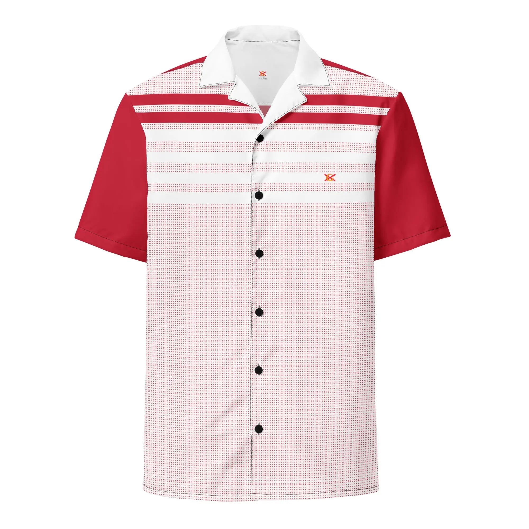 Comprar Camisa Rayas rojas manga corta unisex Bandera España La Flamenca de Borgoña Patricia Muñoz VOX