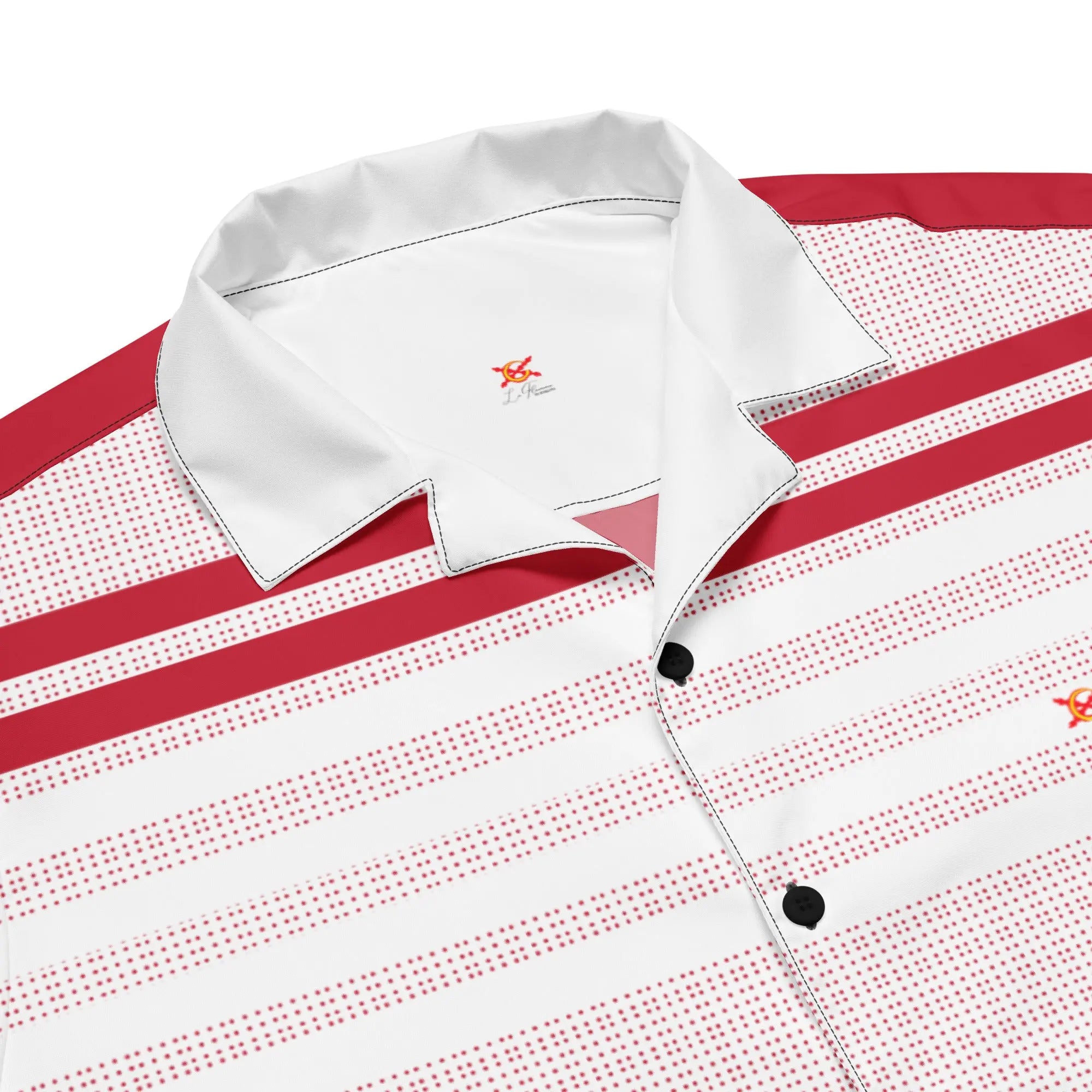 Comprar Camisa Rayas rojas manga corta unisex Bandera España La Flamenca de Borgoña Patricia Muñoz VOX