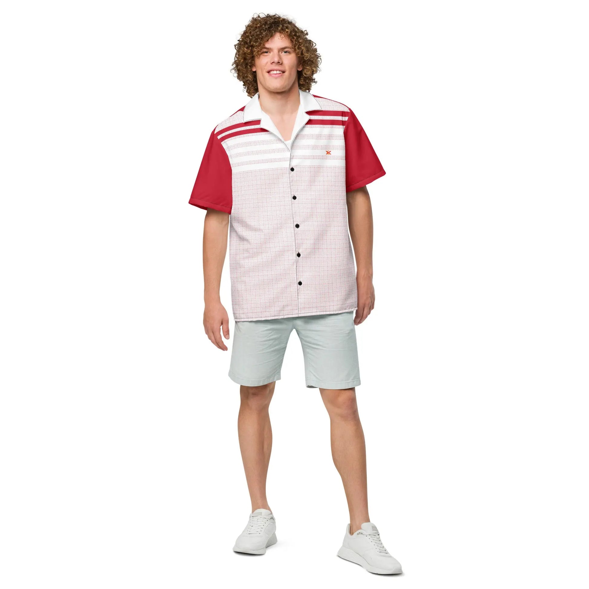 Comprar Camisa Rayas rojas manga corta unisex Bandera España La Flamenca de Borgoña Patricia Muñoz VOX