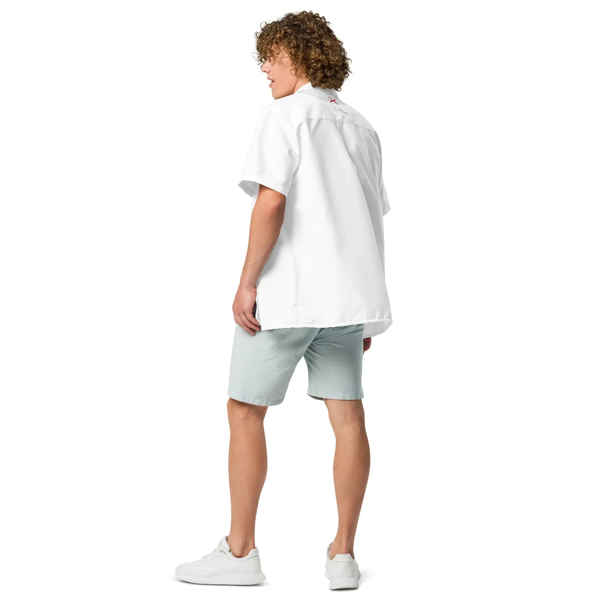 Comprar Camisa blanca manga corta unisex Bandera España La Flamenca de Borgoña Patricia Muñoz VOX