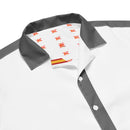 Comprar Camisa de España blanca y gris manga corta unisex Bandera España La Flamenca de Borgoña Patricia Muñoz VOX