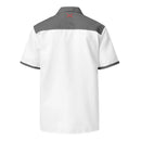 Comprar Camisa de España blanca y gris manga corta unisex Bandera España La Flamenca de Borgoña Patricia Muñoz VOX