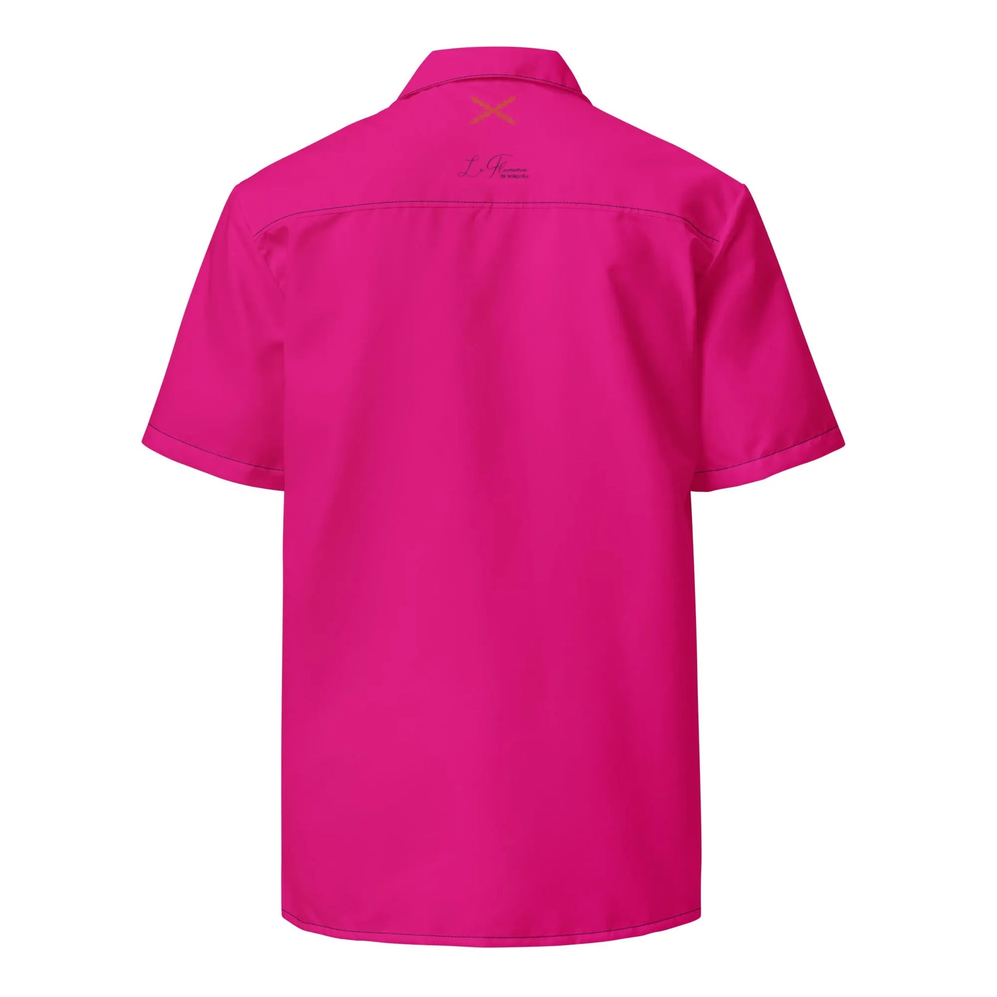Comprar Camisa de España fucsia rosa capote manga corta unisex Bandera España La Flamenca de Borgoña Patricia Muñoz VOX