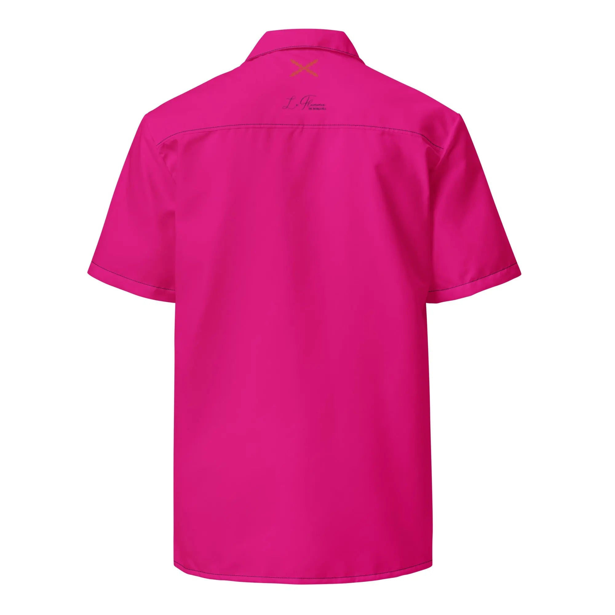 Comprar Camisa de España fucsia rosa capote manga corta unisex Bandera España La Flamenca de Borgoña Patricia Muñoz VOX