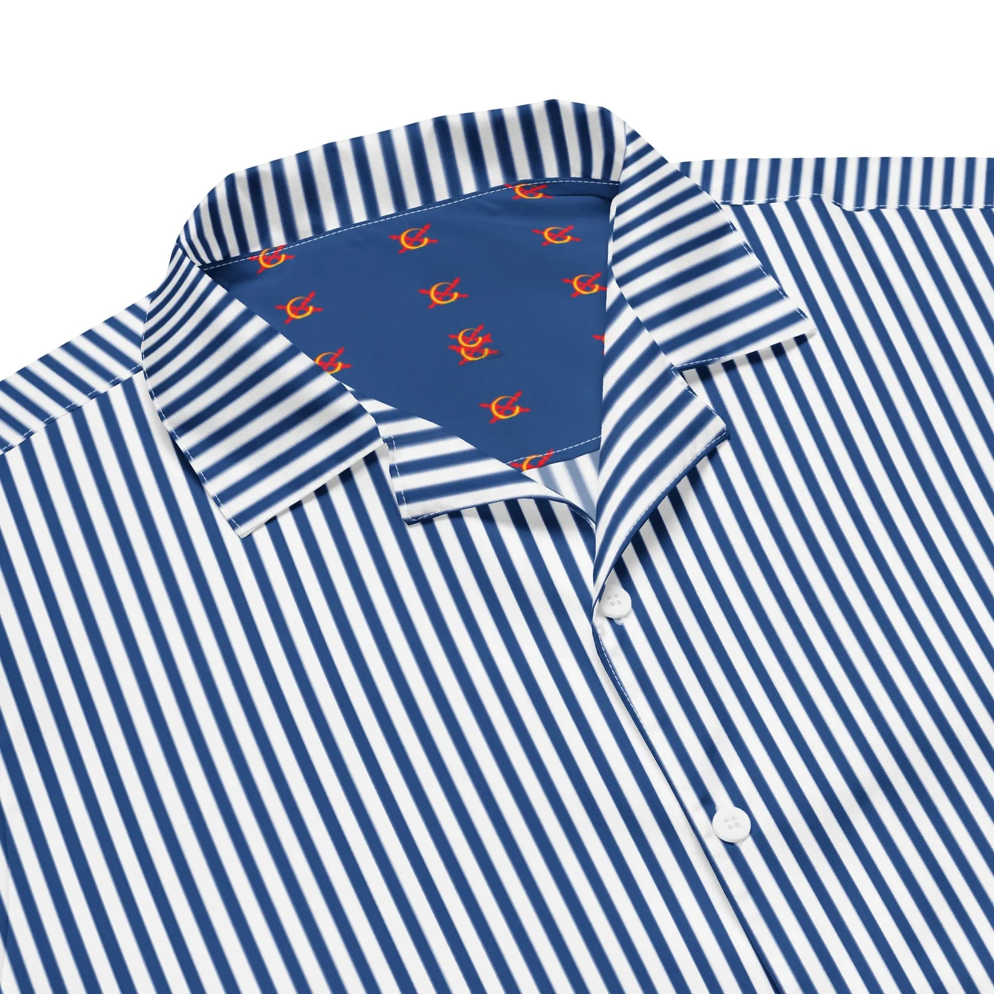 Comprar Camisa rayas azules manga corta unisex Bandera España La Flamenca de Borgoña Patricia Muñoz VOX