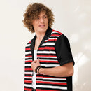 Comprar Camisa rayas rojas y negras manga corta unisex La Flamenca de Borgoña, Bandera de España, Cruz de Borgoña, Patricia Muñoz, VOX, Santiago Abascal