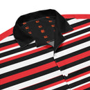 Comprar Camisa rayas rojas y negras manga corta unisex La Flamenca de Borgoña, Bandera de España, Cruz de Borgoña, Patricia Muñoz, VOX, Santiago Abascal