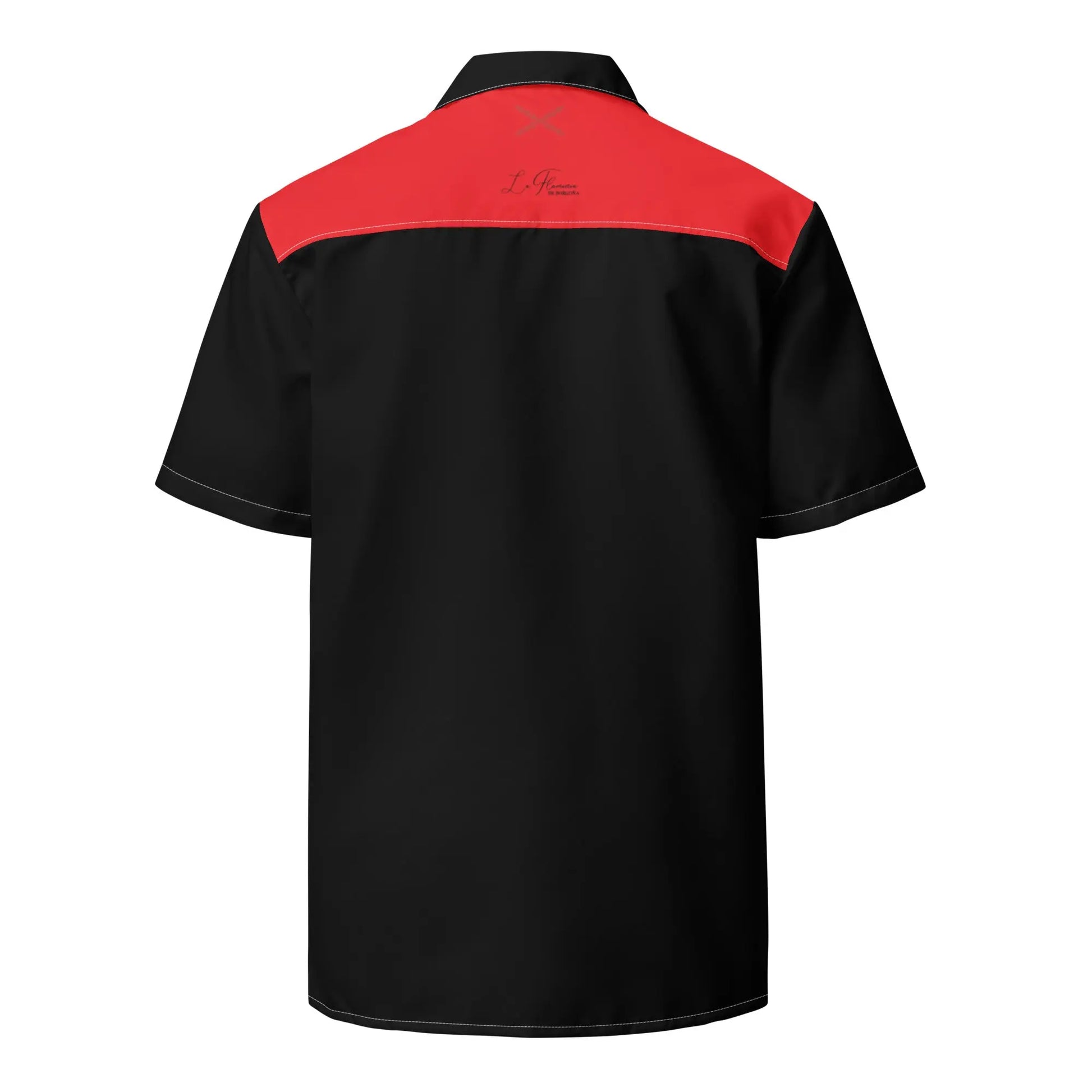 Comprar Camisa rayas rojas y negras manga corta unisex Bandera España La Flamenca de Borgoña Patricia Muñoz VOX