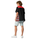 Comprar Camisa rayas rojas y negras manga corta unisex La Flamenca de Borgoña, Bandera de España, Cruz de Borgoña, Patricia Muñoz, VOX, Santiago Abascal