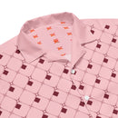 Comprar Camisa rosa geométrica manga corta unisex Bandera España La Flamenca de Borgoña Patricia Muñoz VOX