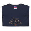 Comprar Camiseta Champion hombre "Tu regere imperio fluctus Hispane Memento" La Flamenca de Borgoña Bandera España