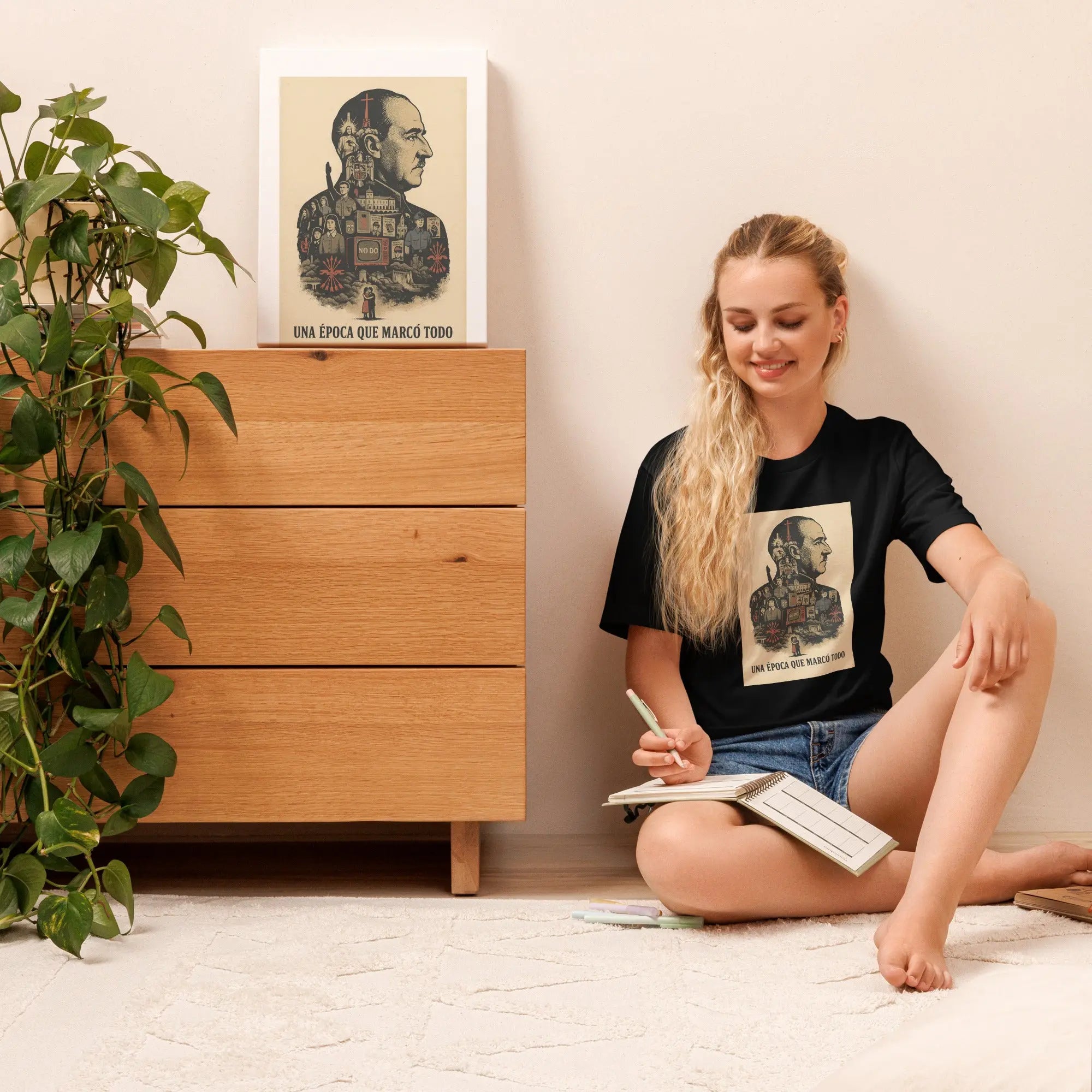 Comprar Camiseta Franco - Una época que marcó todo La Flamenca de Borgoña, Bandera de España, Cruz de Borgoña, Patricia Muñoz, VOX