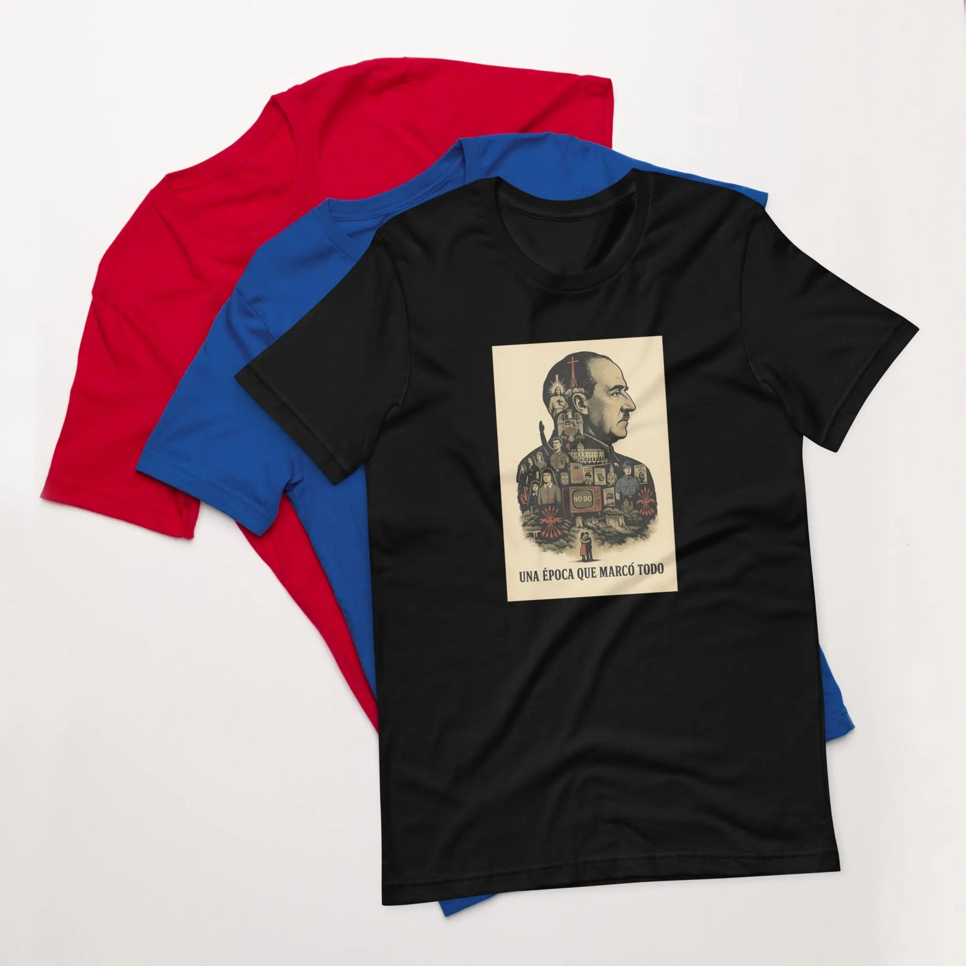 Comprar Camiseta Franco - Una época que marcó todo La Flamenca de Borgoña, Bandera de España, Cruz de Borgoña, Patricia Muñoz, VOX