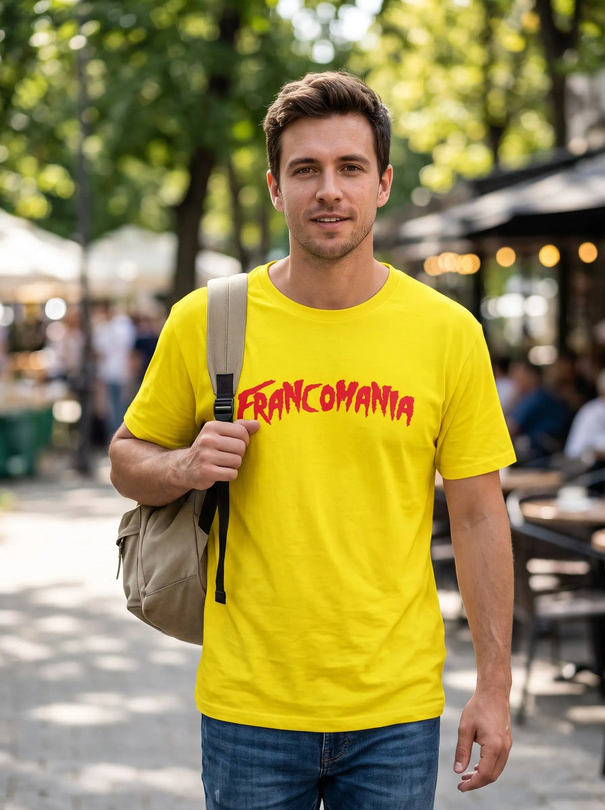 Comprar Camiseta Francomania La Flamenca de Borgoña Bandera España