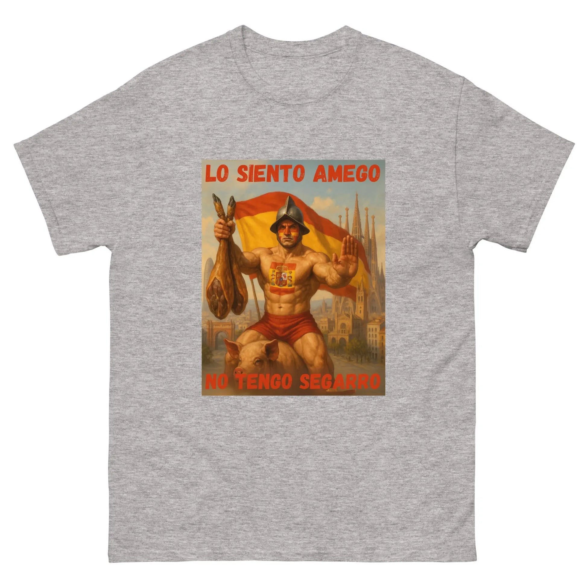 Comprar Camiseta "Lo siento amego, no tengo segarro" La Flamenca de Borgoña, Bandera de España, Cruz de Borgoña, Patricia Muñoz, VOX