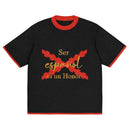 Comprar Camiseta clásica de punto "Ser español es un Honor" La Flamenca de Borgoña Bandera España