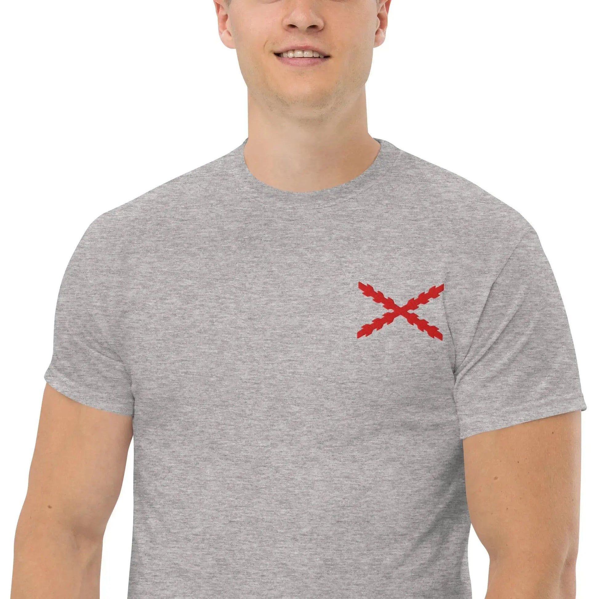 Comprar Camiseta clásica unisex Cruz de Borgoña mediana - Talla L OFERTA La Flamenca de Borgoña Bandera España