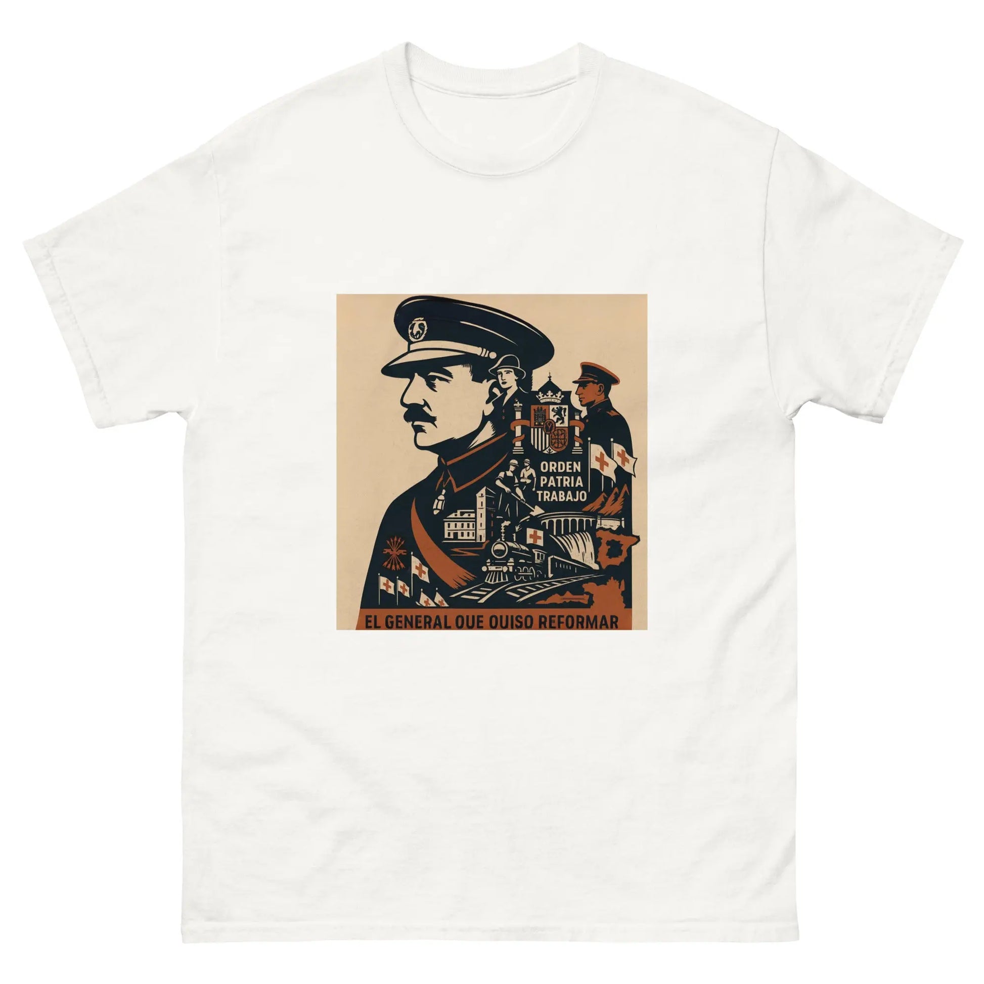 Comprar Camiseta clásica unisex La Flamenca de Borgoña, Bandera de España, Cruz de Borgoña, Patricia Muñoz, VOX