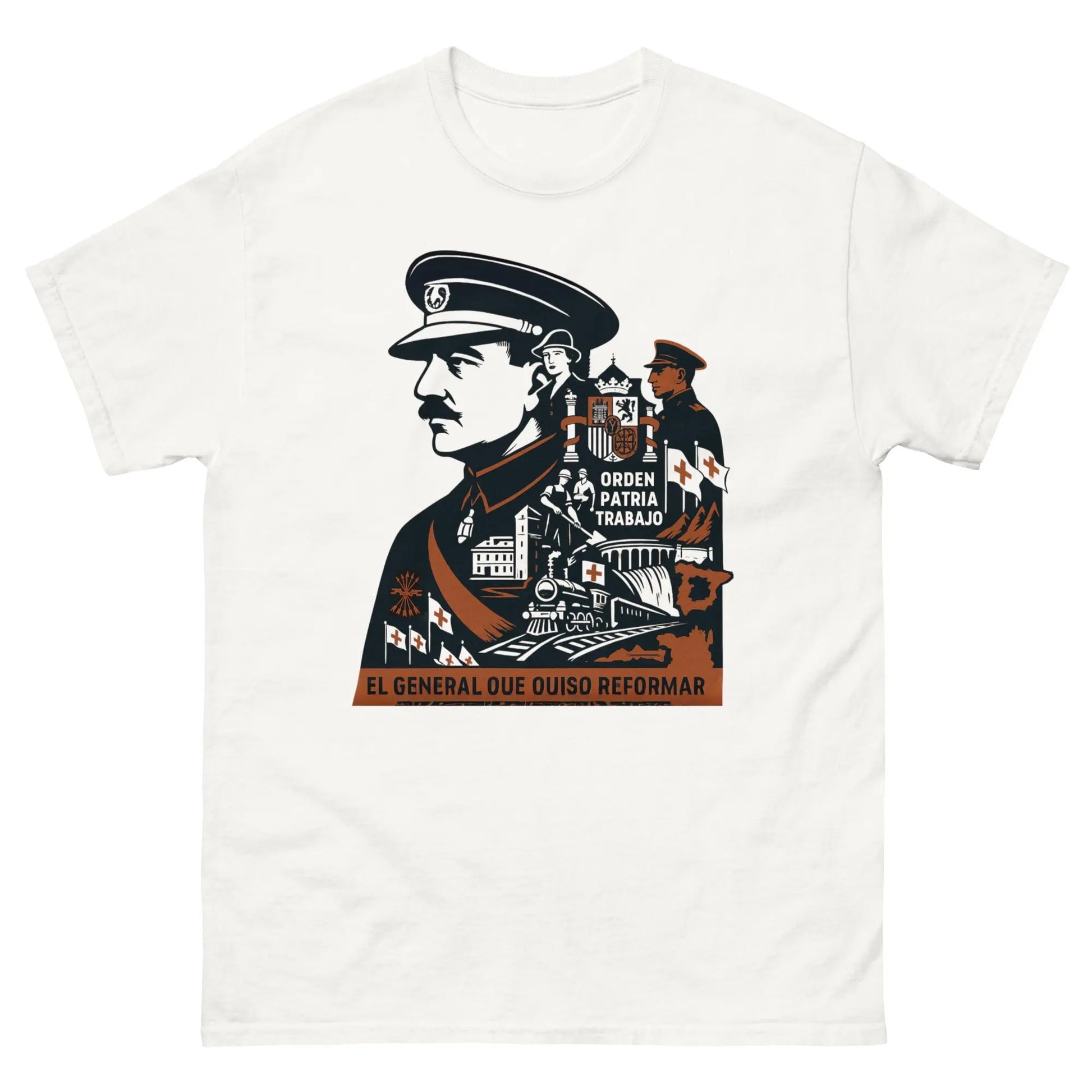 Comprar Camiseta clásica unisex La Flamenca de Borgoña, Bandera de España, Cruz de Borgoña, Patricia Muñoz, VOX