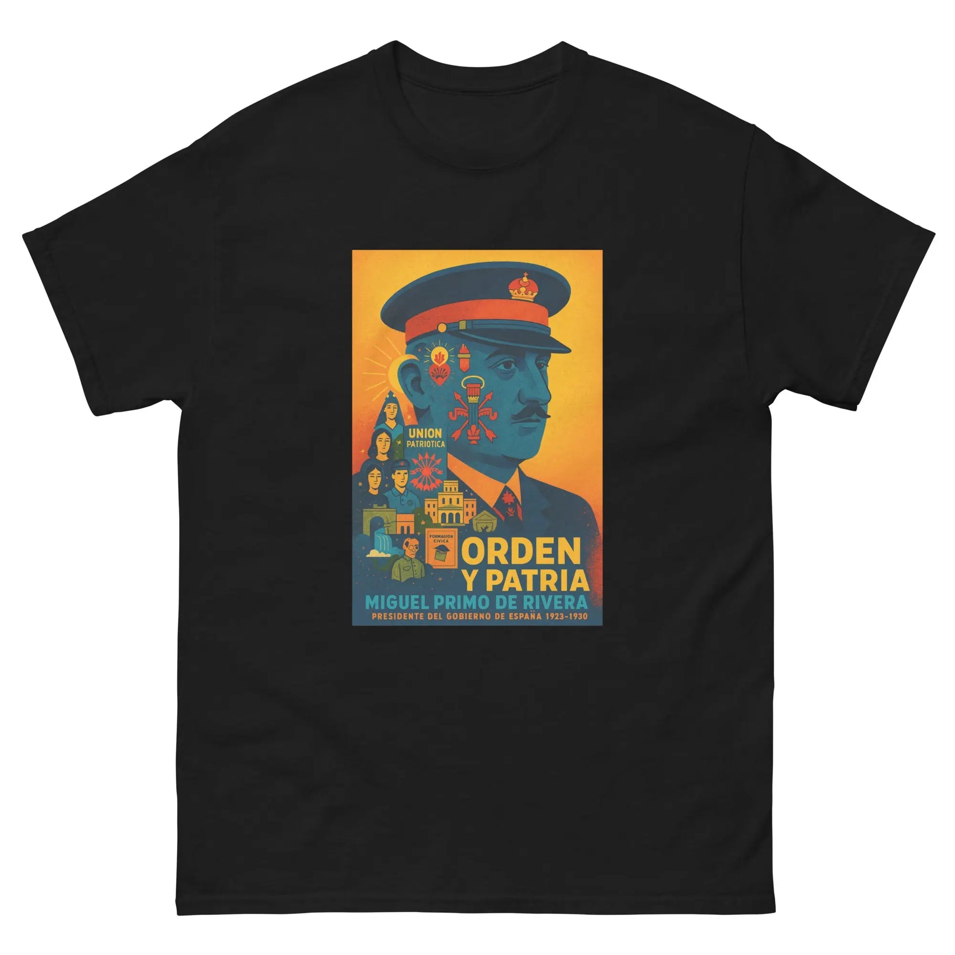 Comprar Camiseta clásica unisex La Flamenca de Borgoña, Bandera de España, Cruz de Borgoña, Patricia Muñoz, VOX