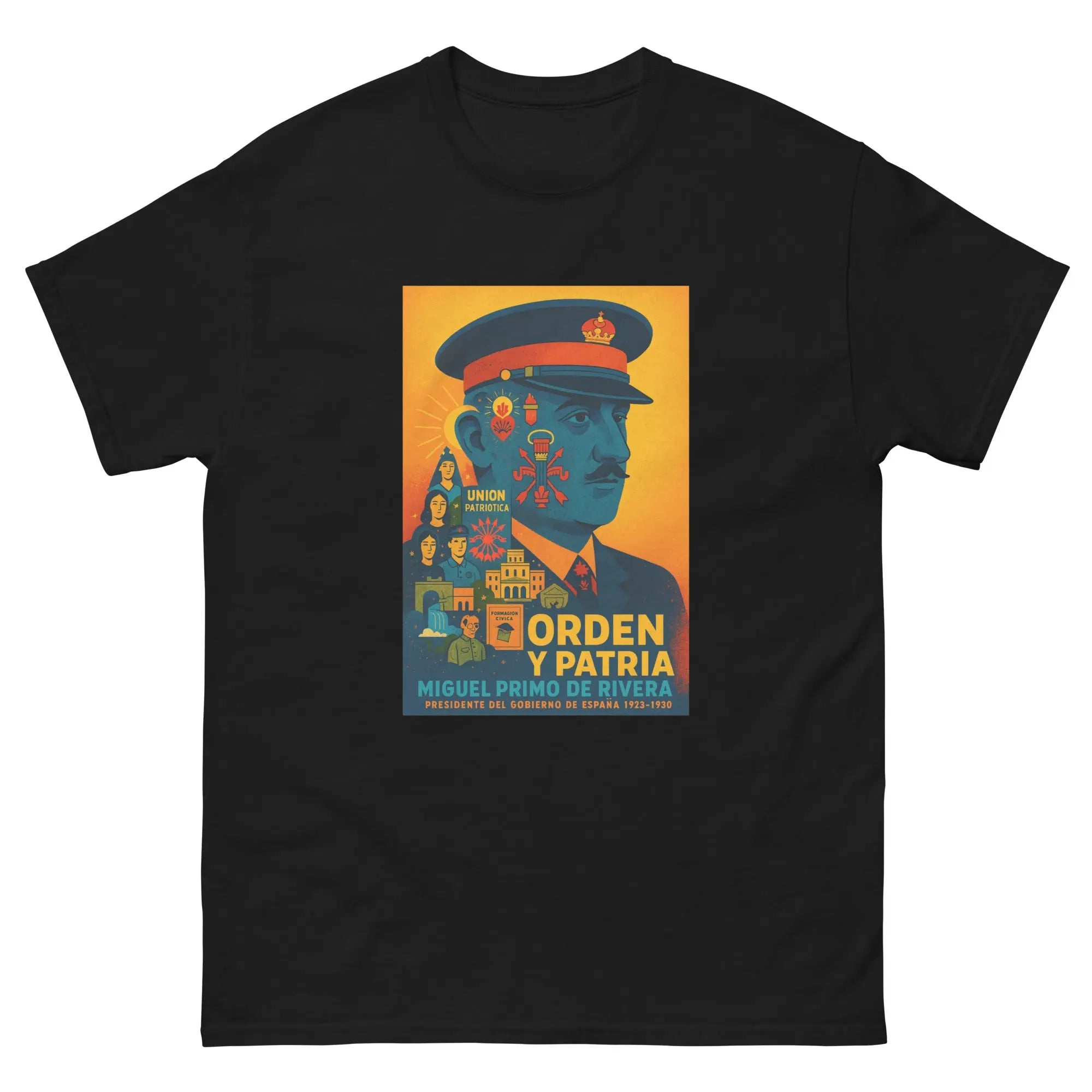 Comprar Camiseta clásica unisex La Flamenca de Borgoña, Bandera de España, Cruz de Borgoña, Patricia Muñoz, VOX