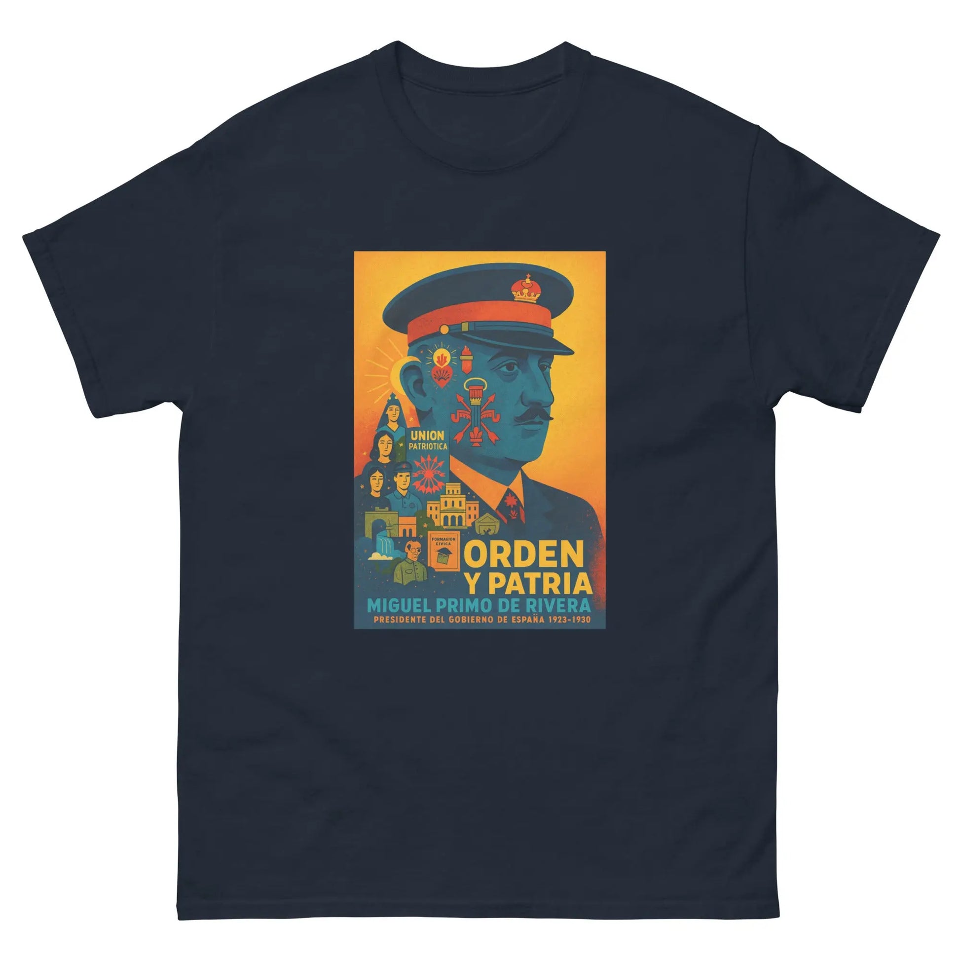 Comprar Camiseta clásica unisex La Flamenca de Borgoña, Bandera de España, Cruz de Borgoña, Patricia Muñoz, VOX