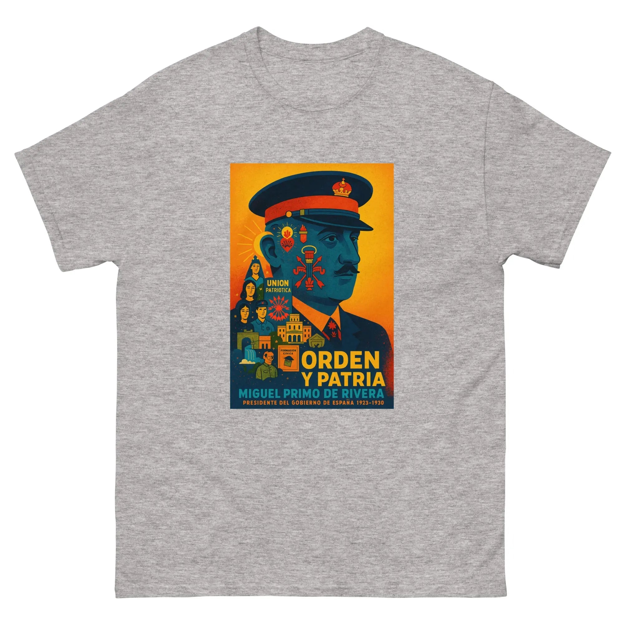 Comprar Camiseta clásica unisex La Flamenca de Borgoña, Bandera de España, Cruz de Borgoña, Patricia Muñoz, VOX