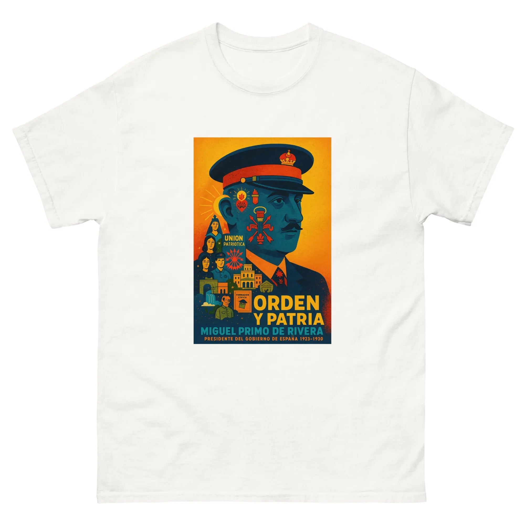 Comprar Camiseta clásica unisex La Flamenca de Borgoña, Bandera de España, Cruz de Borgoña, Patricia Muñoz, VOX