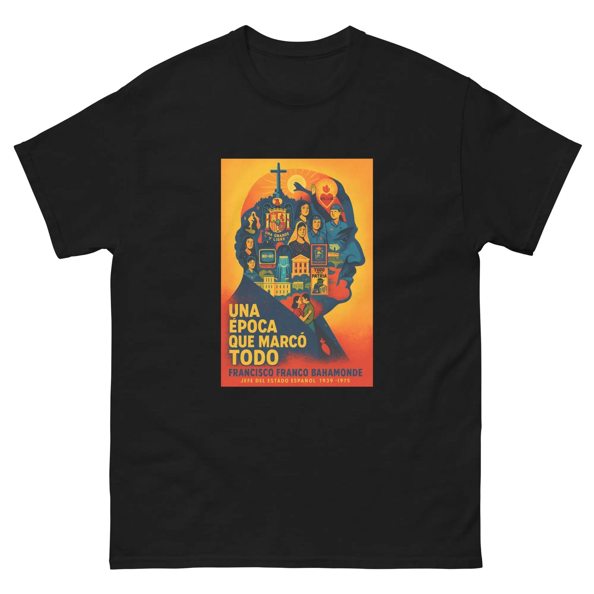 Comprar Camiseta clásica unisex La Flamenca de Borgoña, Bandera de España, Cruz de Borgoña, Patricia Muñoz, VOX