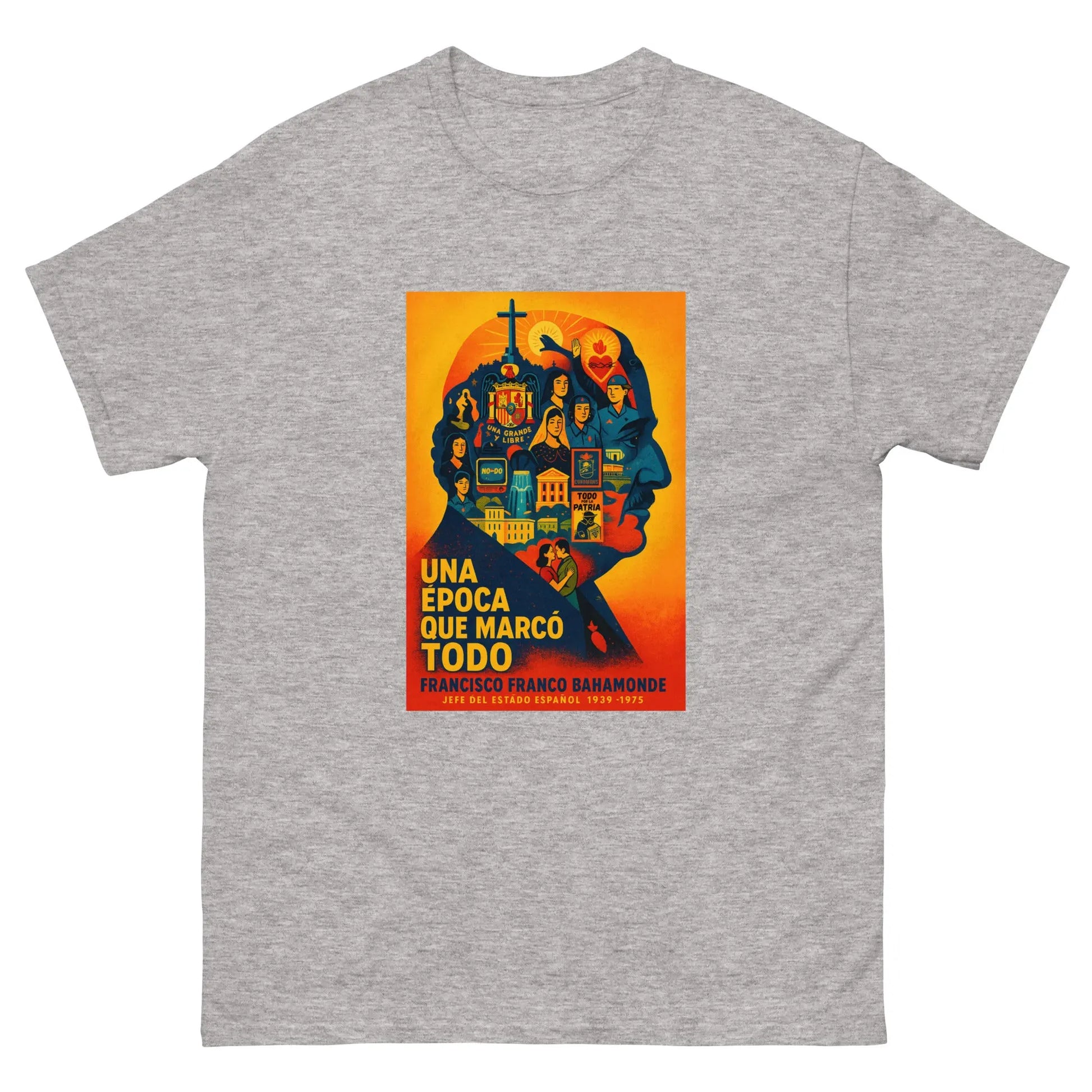 Comprar Camiseta clásica unisex La Flamenca de Borgoña, Bandera de España, Cruz de Borgoña, Patricia Muñoz, VOX