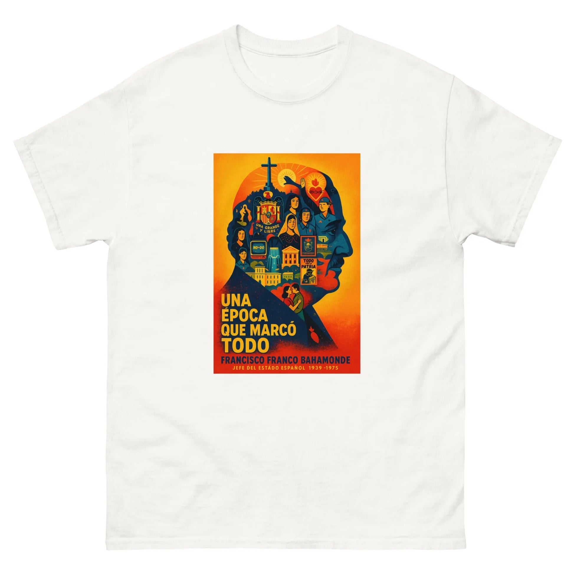 Comprar Camiseta clásica unisex La Flamenca de Borgoña, Bandera de España, Cruz de Borgoña, Patricia Muñoz, VOX