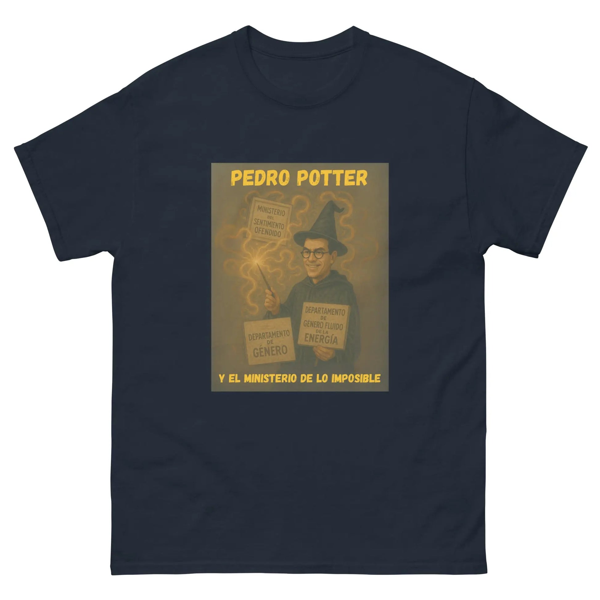 Comprar Camiseta "Pedro Potter y el Ministerio de lo imposible" Bandera España La Flamenca de Borgoña Patricia Muñoz VOX