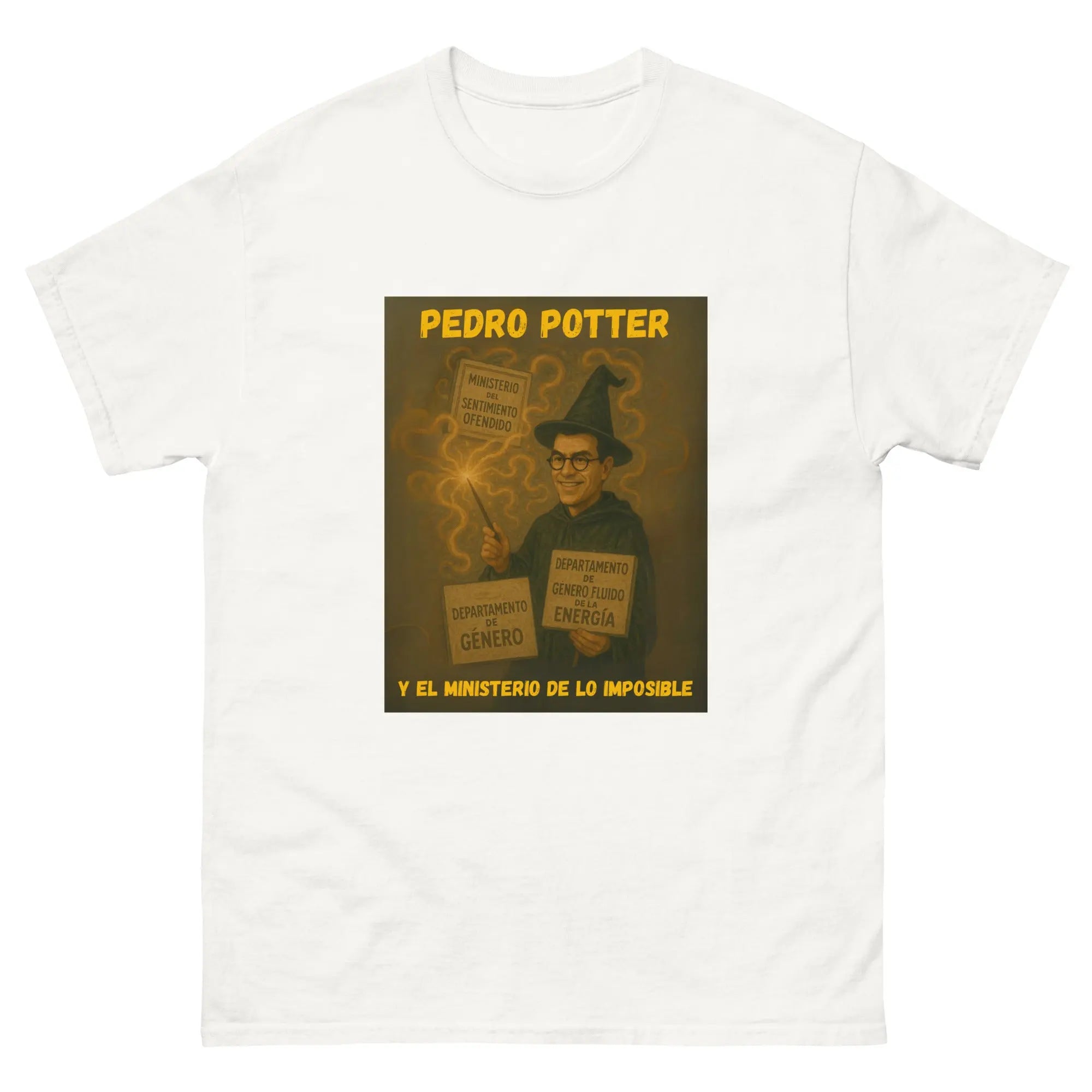 Comprar Camiseta "Pedro Potter y el Ministerio de lo imposible" Bandera España La Flamenca de Borgoña Patricia Muñoz VOX