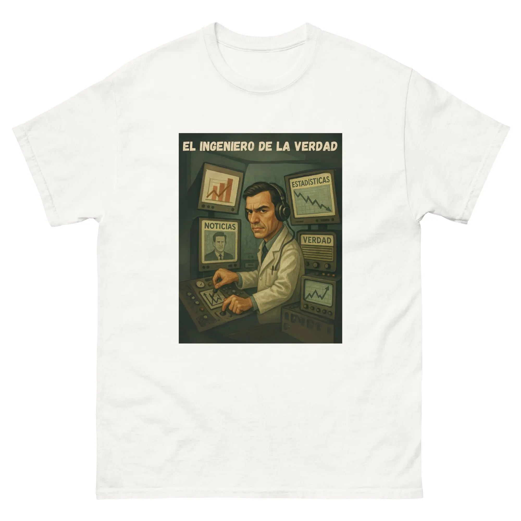 Comprar Camiseta "El ingeniero de la Verdad" Bandera España La Flamenca de Borgoña Patricia Muñoz VOX